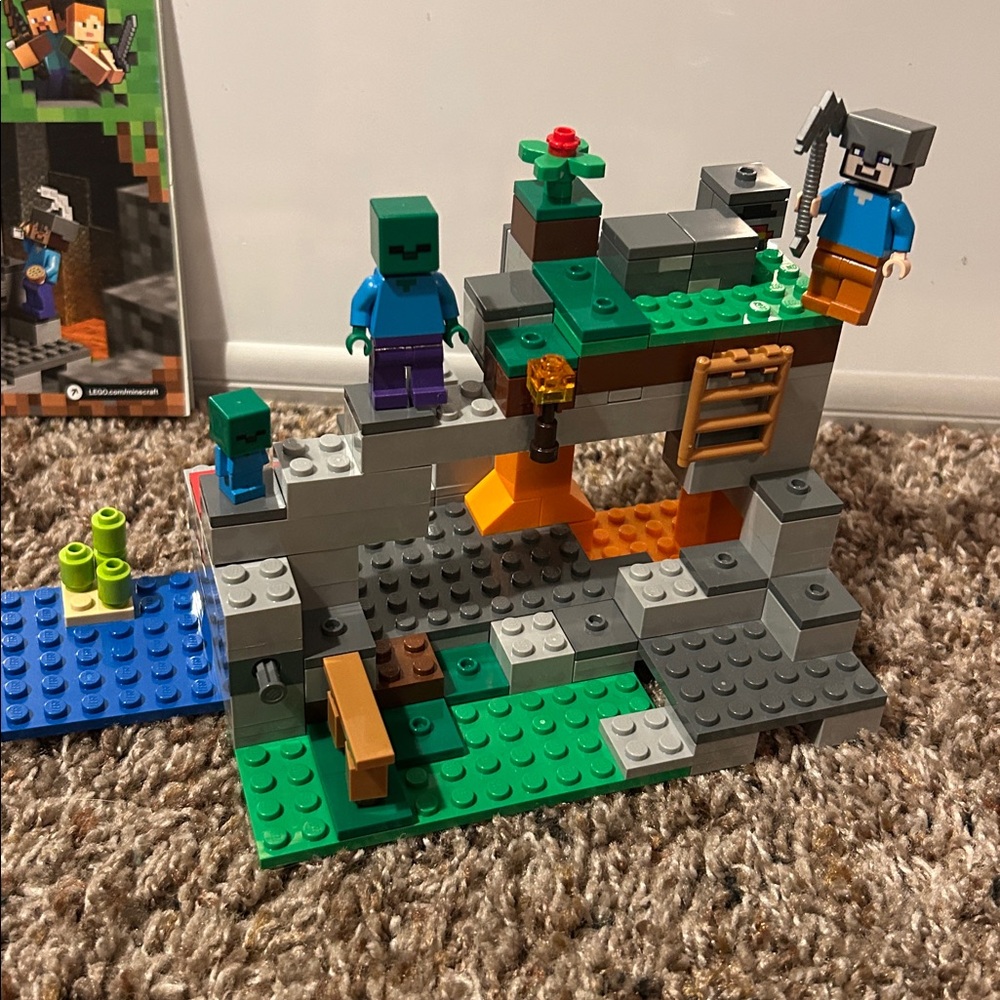 LEGO Minecraft The Zombie Cave #21141 
Opened and Built Set - Picture 5 of 9